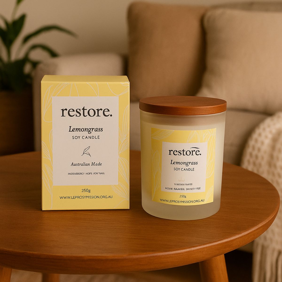 Restore Soy Candle - Lemongrass