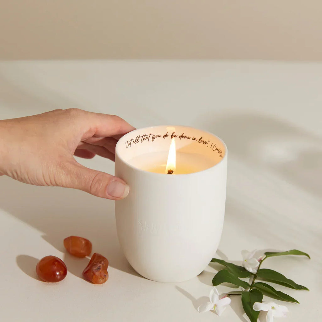 Bible Verse Jasmine & Amber Candle