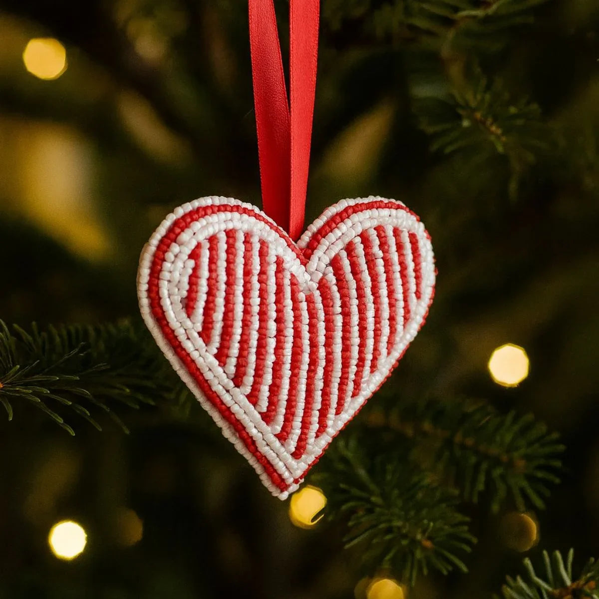 Beaded Heart Ornament