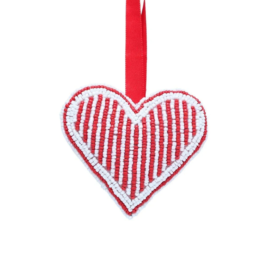 Beaded Heart Ornament - The Leprosy Mission Shop