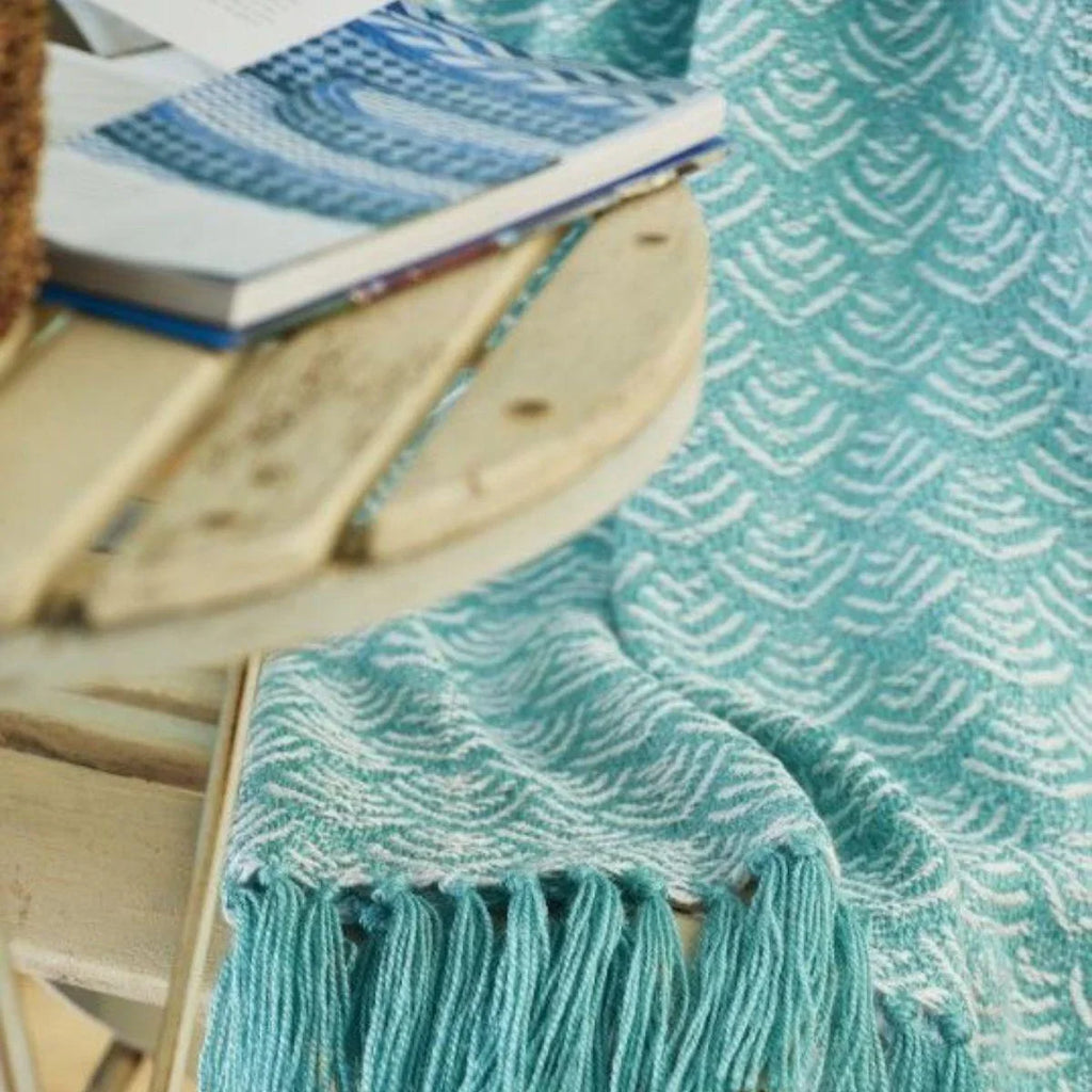 Recycled Bottle Waves Throw - The Leprosy Mission Shop
