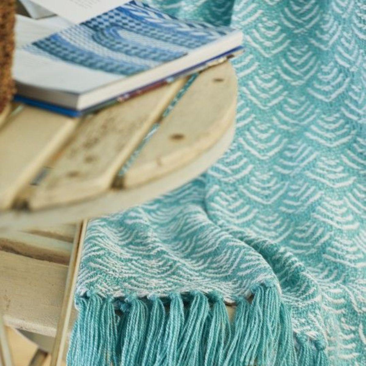 Recycled Bottle Waves Throw - The Leprosy Mission Shop