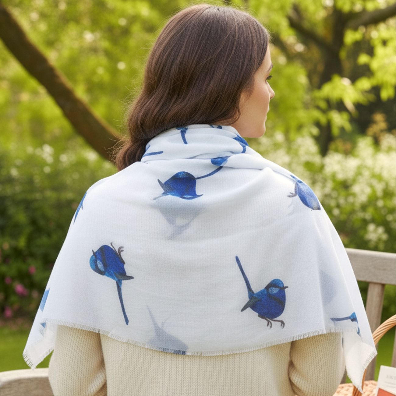 Blue Wren Scarf