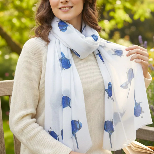 Blue Wren Scarf