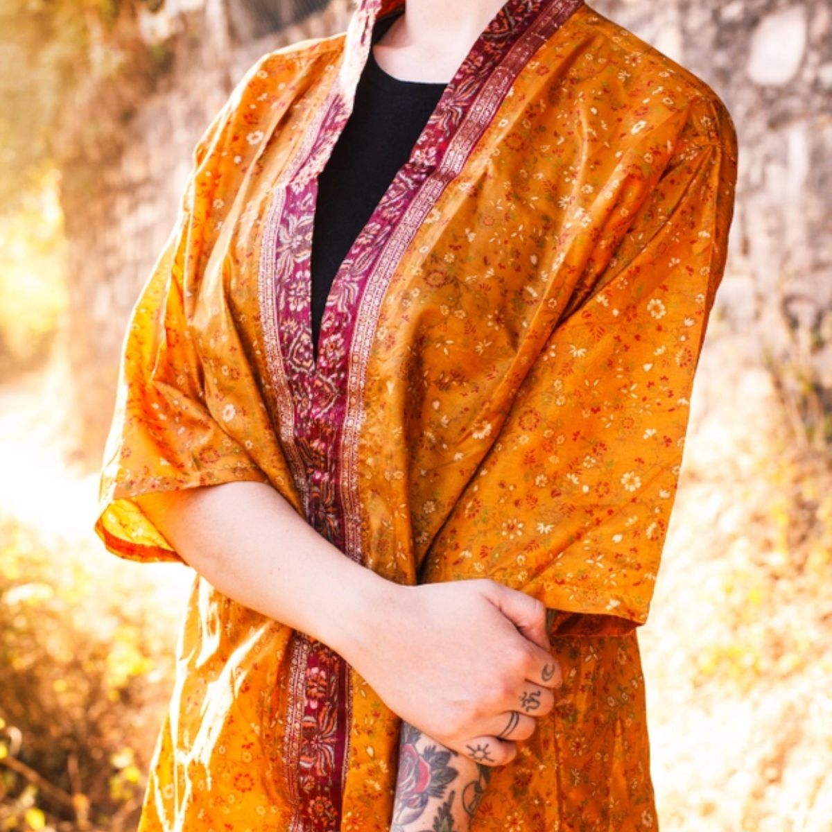 Short Sleeve Assorted Kimono