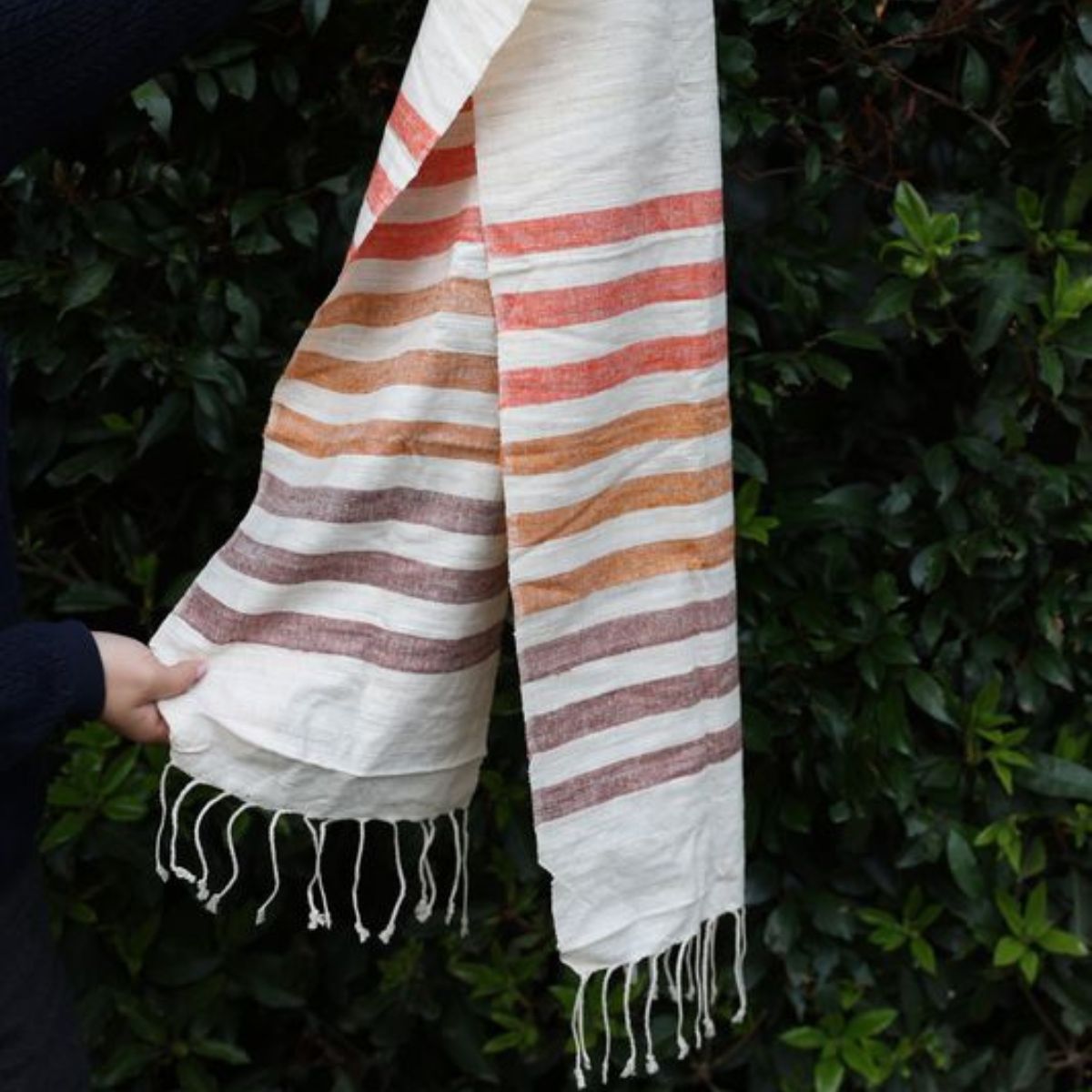 Eri Striped Silk Scarf