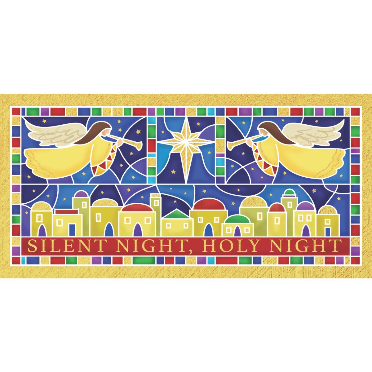 10 Angels over Bethlehem Christmas Cards