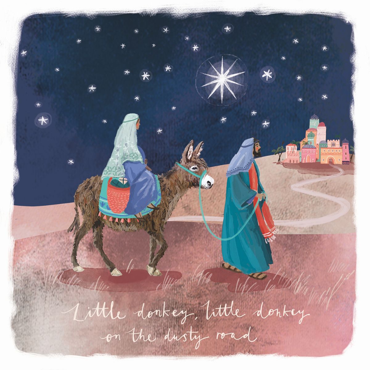 10 Little Donkey Christmas Cards