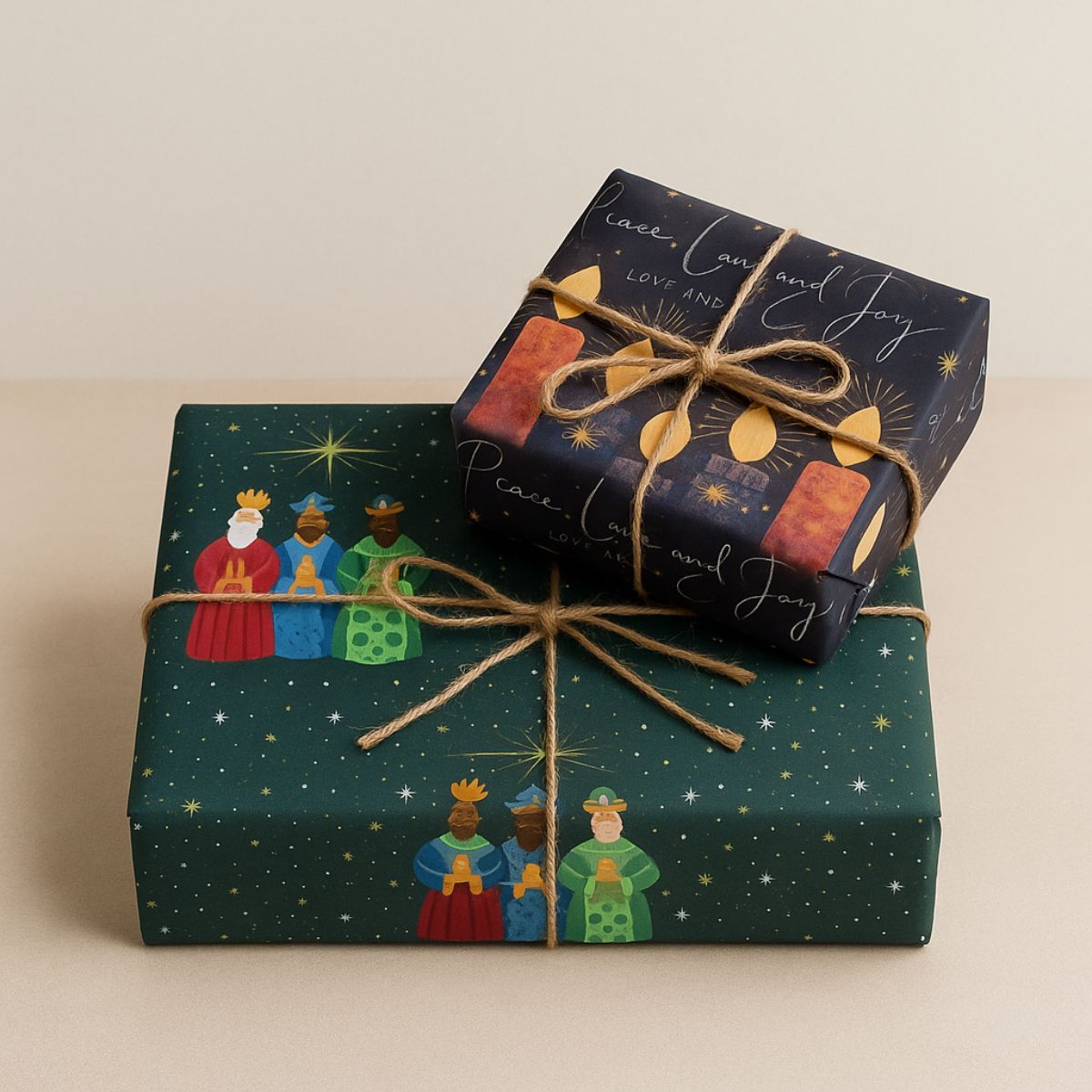 Kings and Candles Gift Wrap Duo