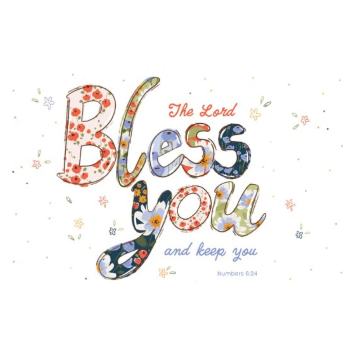 The Lord Bless You Tea Towel