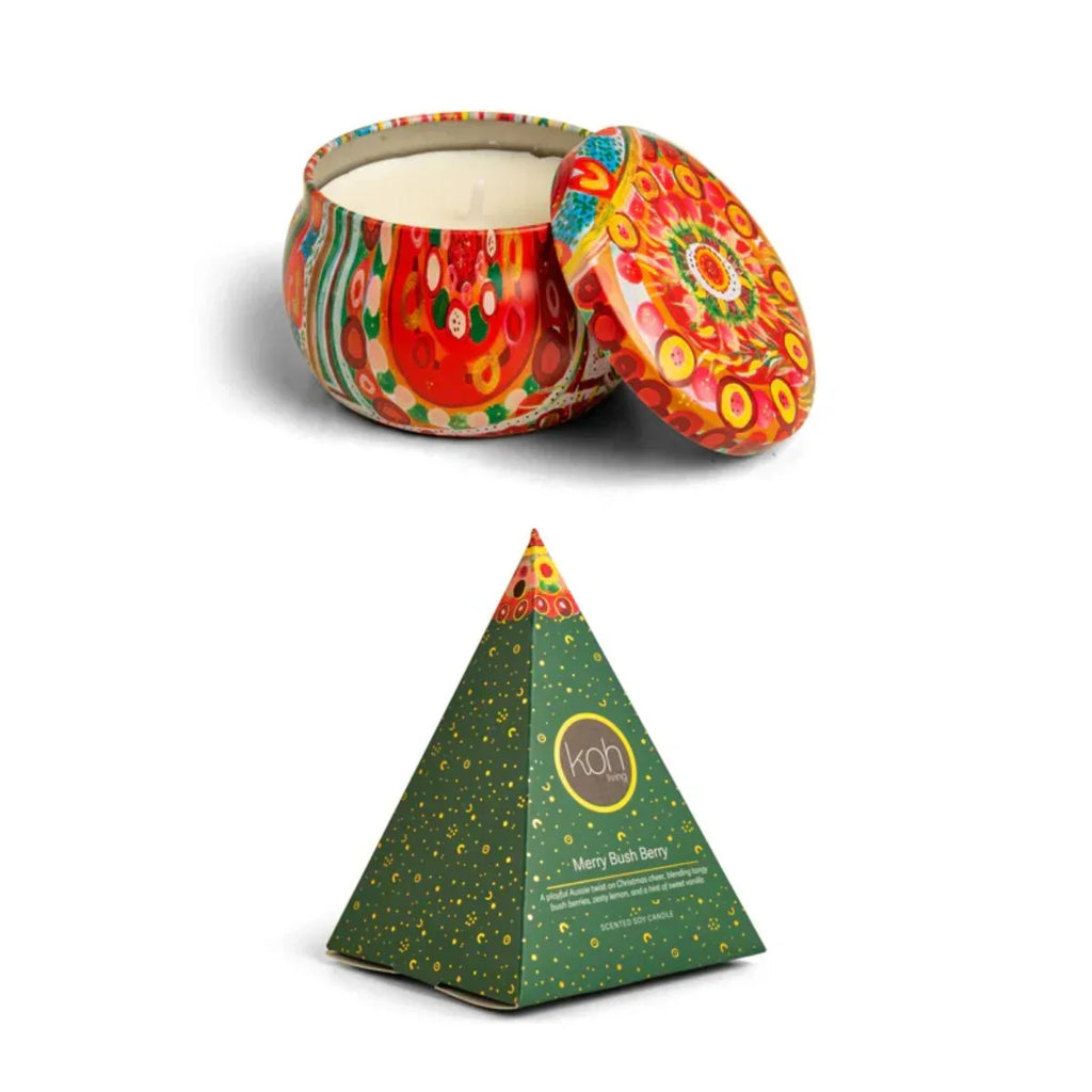 Merry Bush Berry Scented Candle Tin