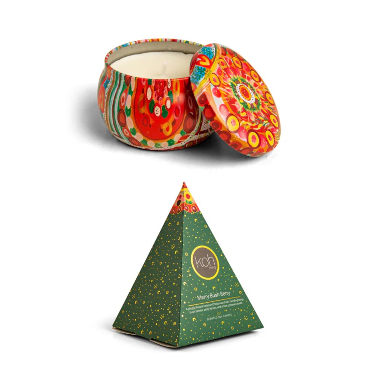 Merry Bush Berry Scented Candle Tin