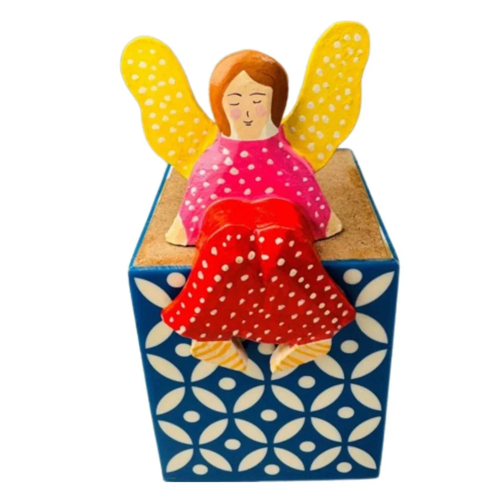 Sitting Angel Papier Mache