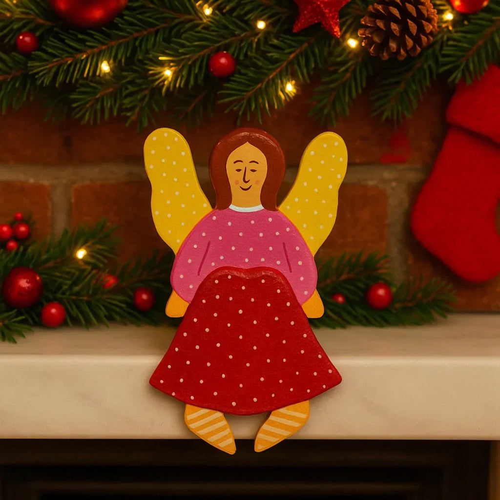 Sitting Angel Papier Mache