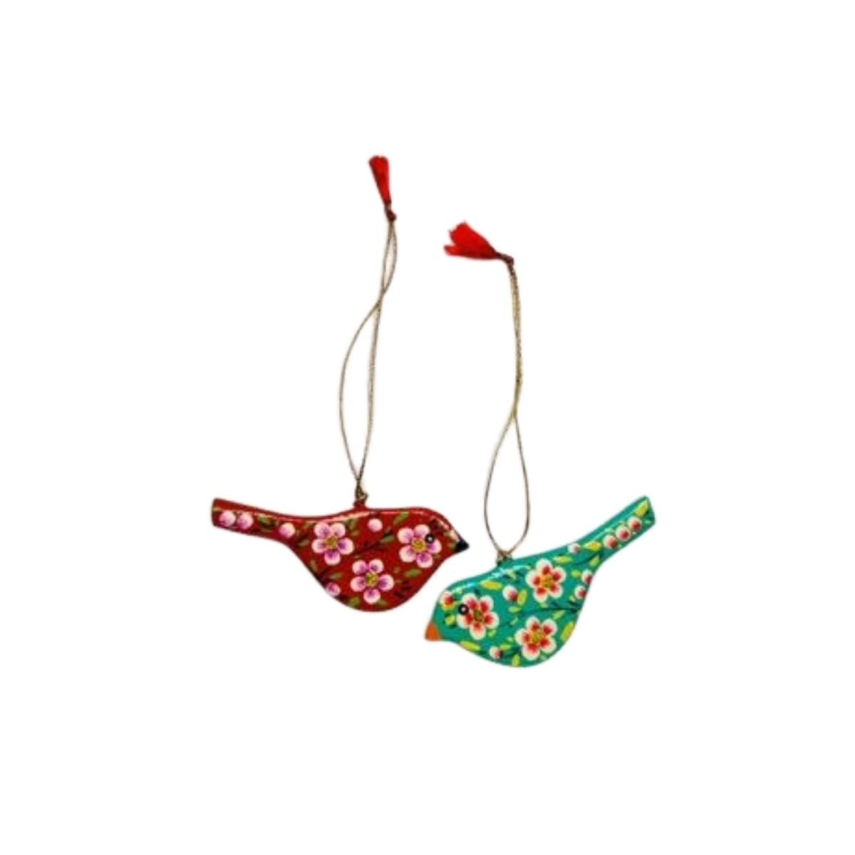 Papier Mache Set of 2 Birds