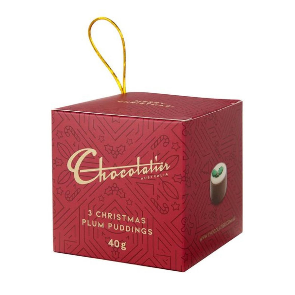 Christmas Plum Pudding Milk Chocolates Gift Box