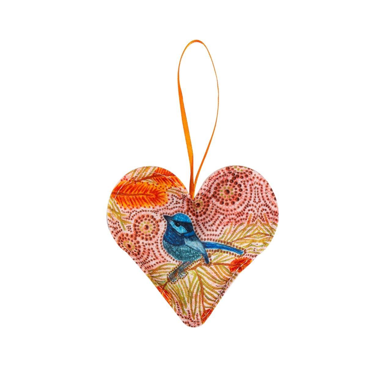 Christmas Ornaments Set of 3 - Luina Blue Wren - The Leprosy Mission Shop