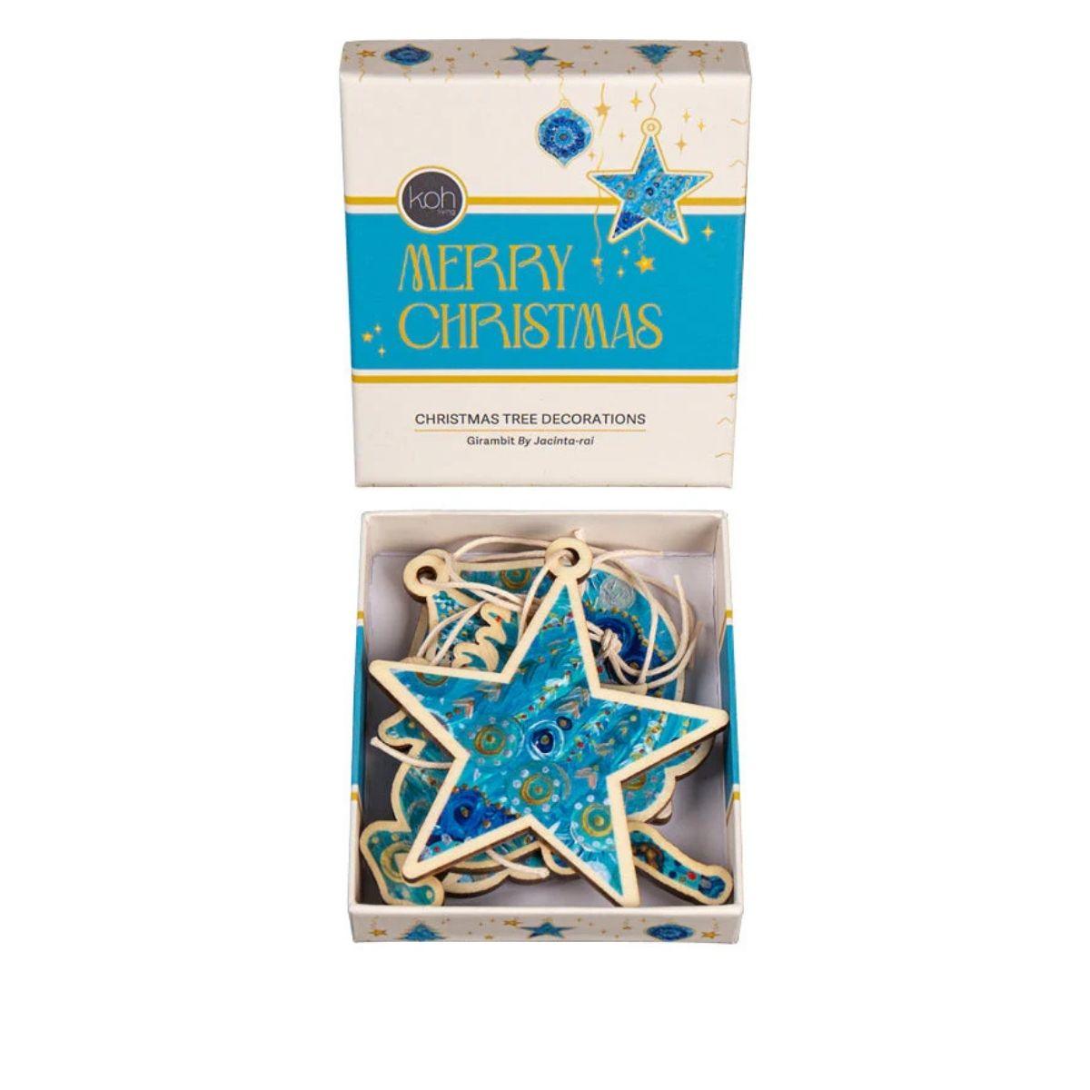 Wooden Decoration Set of 4- Girambit - The Leprosy Mission Shop