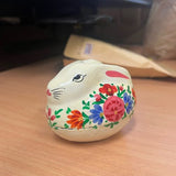 Floral Rabbit Trinket Box