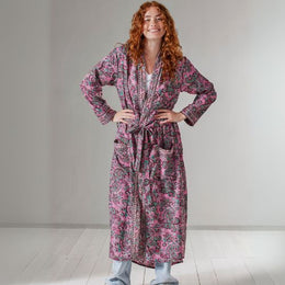 Pink Floral Paisley Dressing Gown - The Leprosy Mission Shop