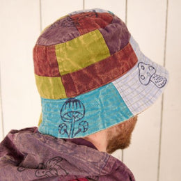 Patchwork Mushroom Bucket Hat - The Leprosy Mission Shop