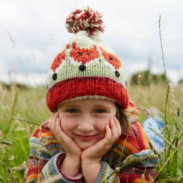 Kids Animal Bobble Hat - Fox