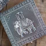 Silver Elephant Jewellery Box