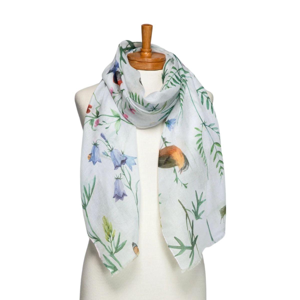 Birds, Butterflies, Dragonflies Scarf