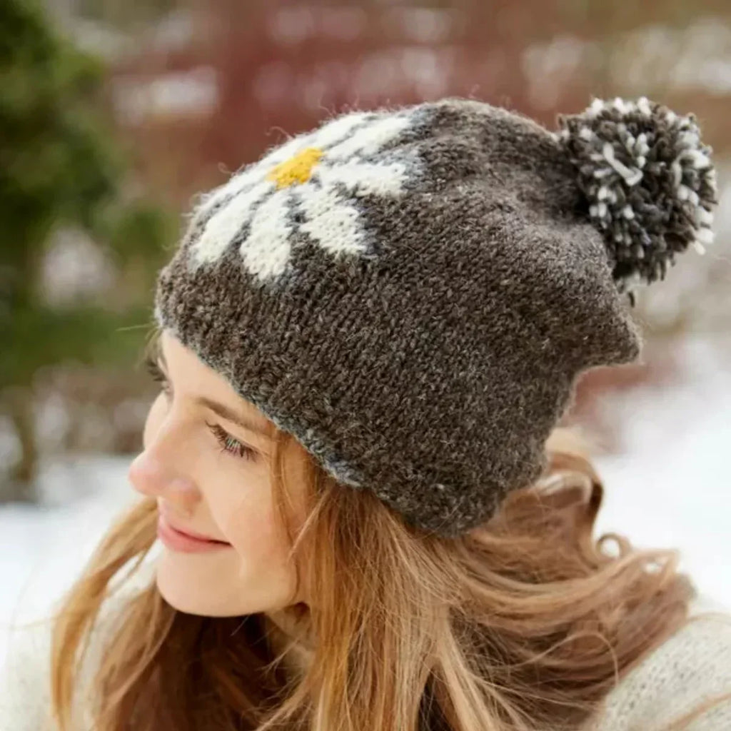 Daisy Bobble Beanie