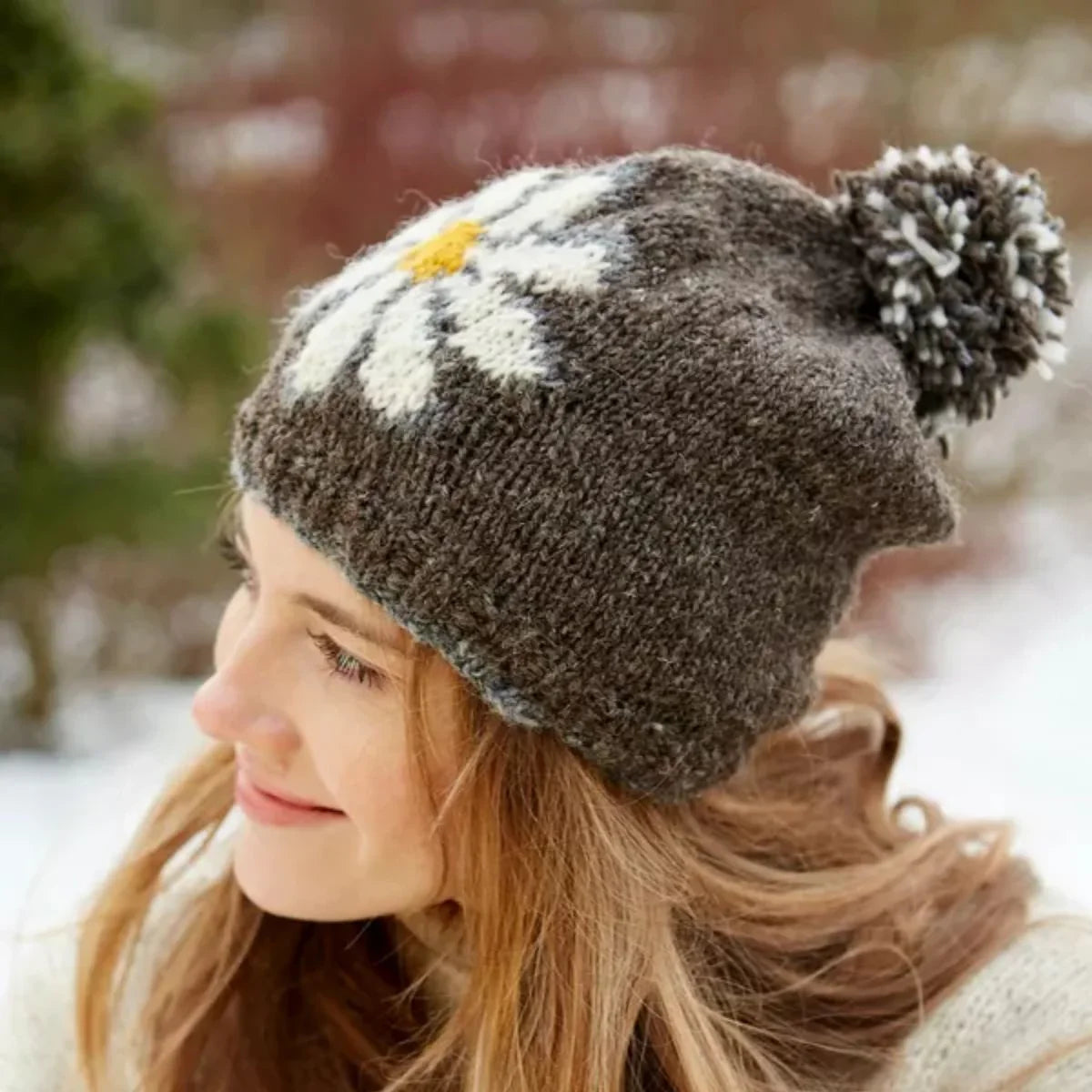 Daisy Bobble Beanie