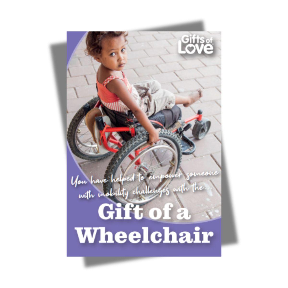 Wheelchair - Gift of Love (Donation) - The Leprosy Mission Shop