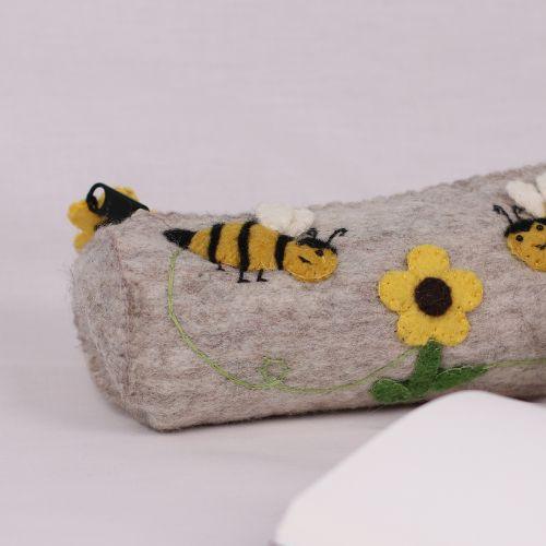 Bee Felt Pencil Case - The Leprosy Mission Shop