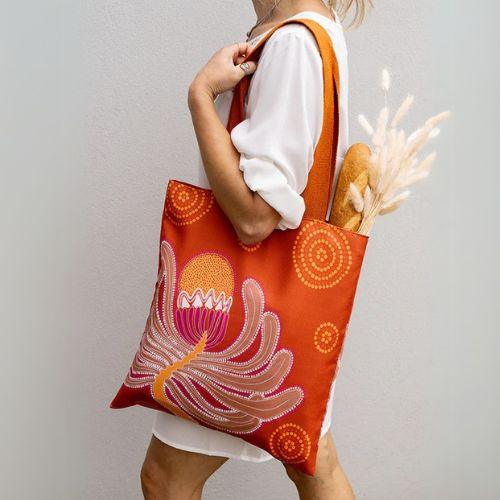 Aboriginal Banksia Tote Bag - The Leprosy Mission Shop