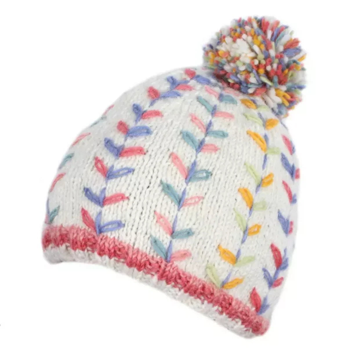 Kylemore Cream Bobble Beanie