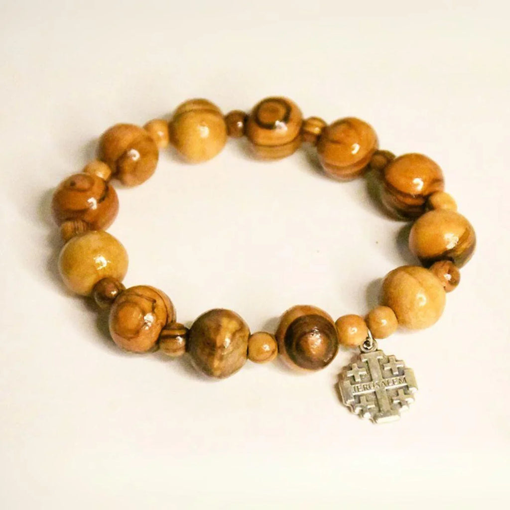 Olive Wood Rosary Bracelet