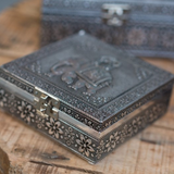 Silver Elephant Jewellery Box