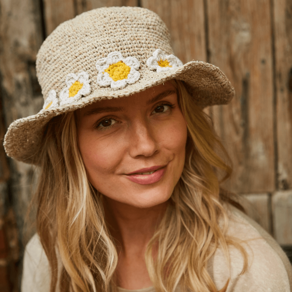Daisy Chain Cotton Hemp Hat - The Leprosy Mission Shop
