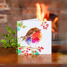 Joyful Robin Christmas Cards