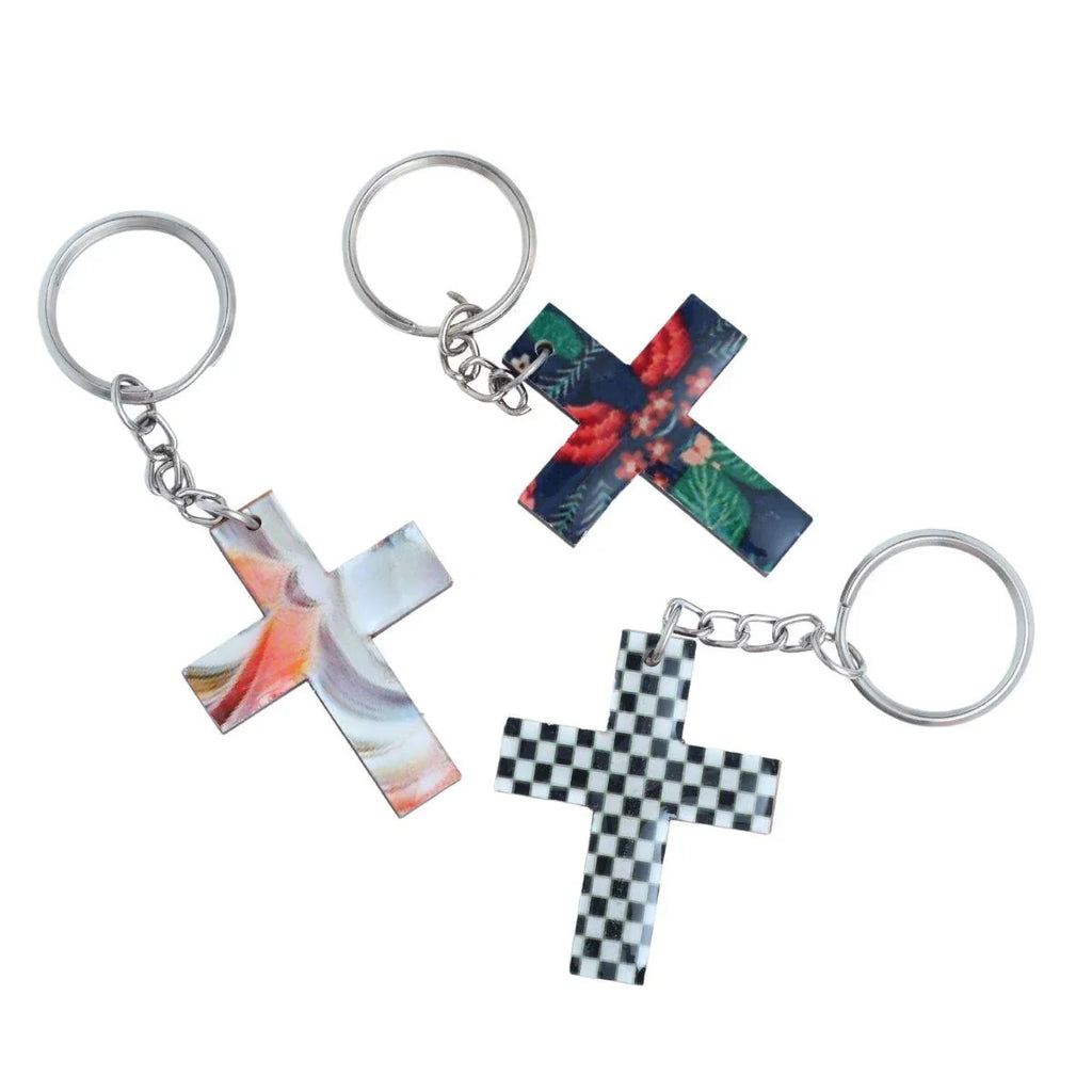 Red Cross Key Rings Handmade Cross Key Ring – The Leprosy Mission Shop