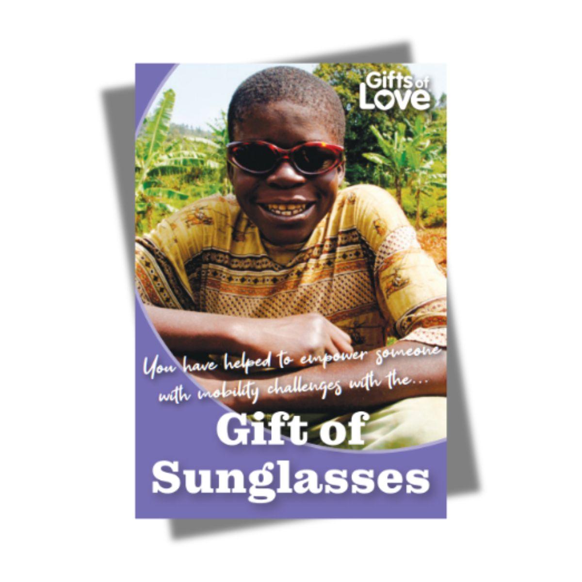 Pair of Sunglasses - Gift of Love (Donation) - The Leprosy Mission Shop