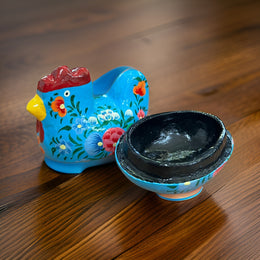 Floral Chicken Trinket Box