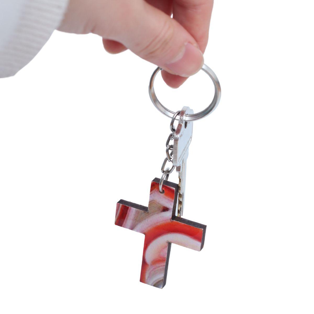 Handmade Cross Key Ring - The Leprosy Mission Shop