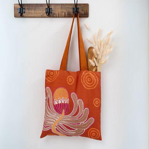 Aboriginal Banksia Tote Bag - The Leprosy Mission Shop