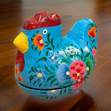 Floral Chicken Trinket Box