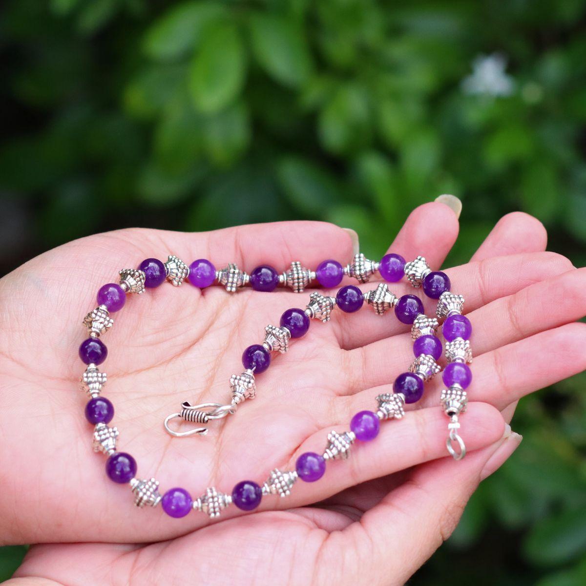 Violet Amethyst Necklace - The Leprosy Mission Shop