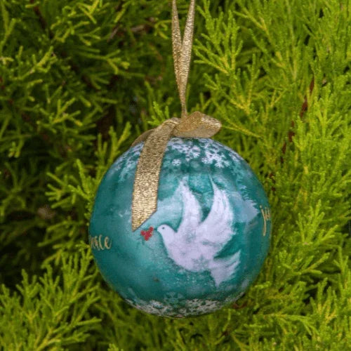 Joy and Peace Dove Bauble - The Leprosy Mission Shop