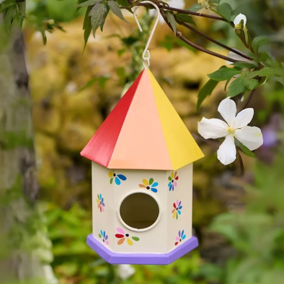 Rainbow Flower Birdhouse