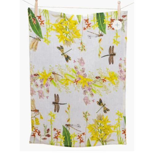 Golden Haze Linen Tea Towel - The Leprosy Mission Shop