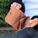 Raw Leather Cut Purse