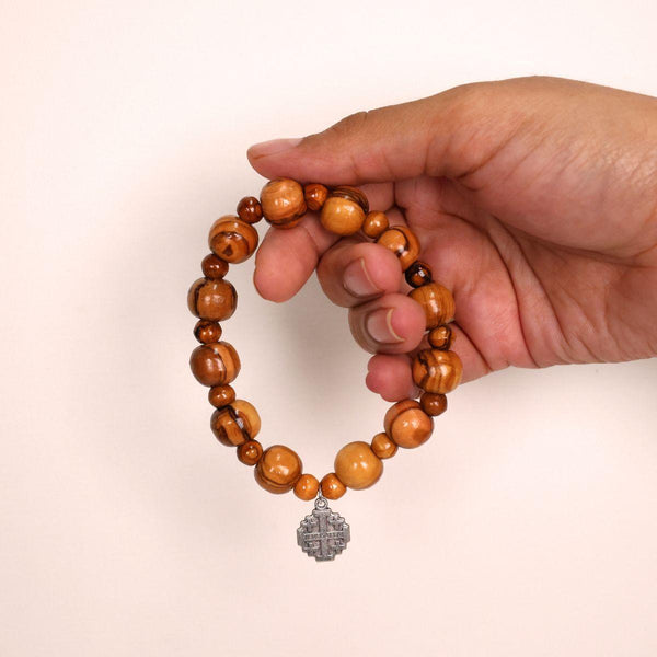 Olive Wood Rosary Bracelet